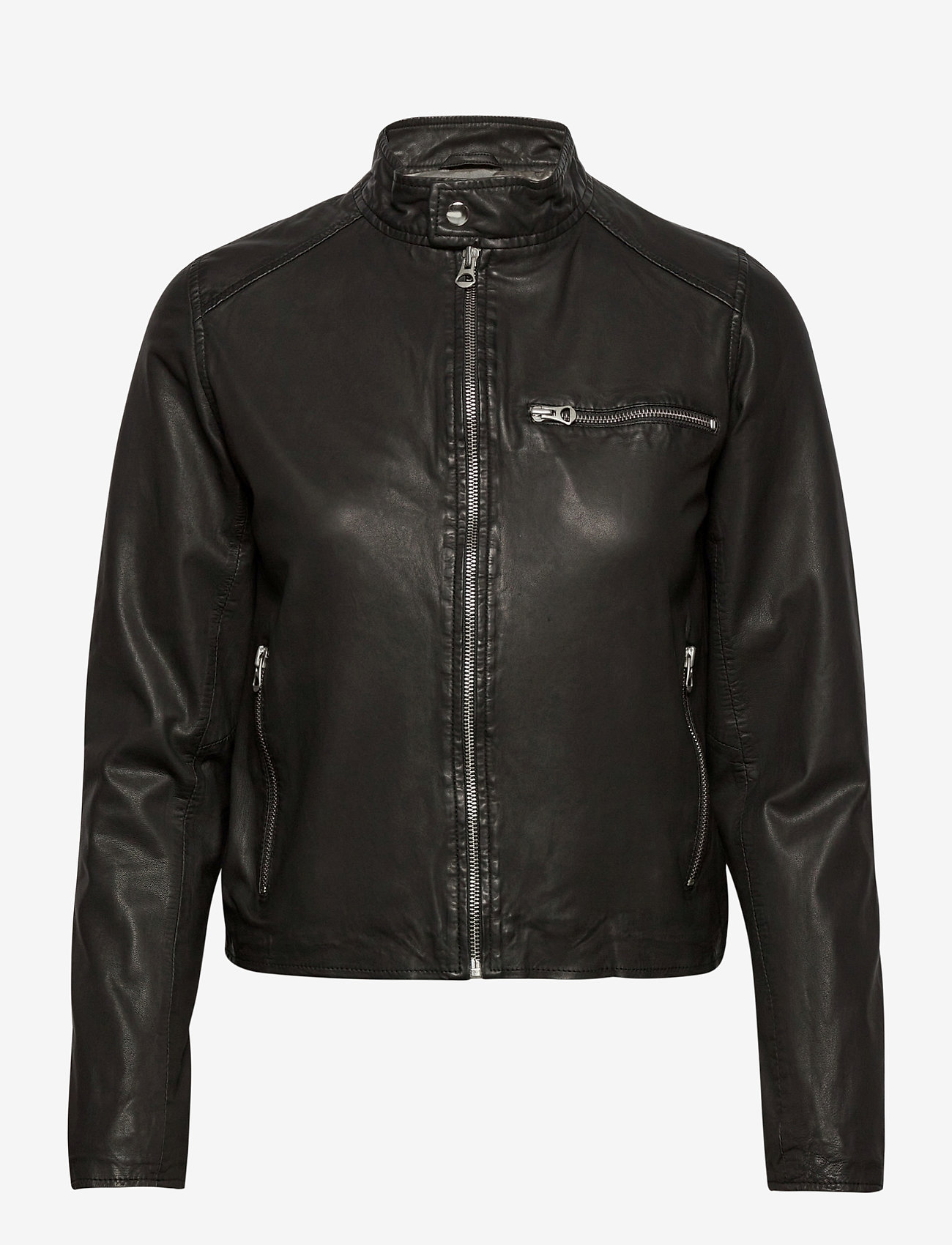 MDK / Munderingskompagniet - Carli thin leather jacket - black - 1