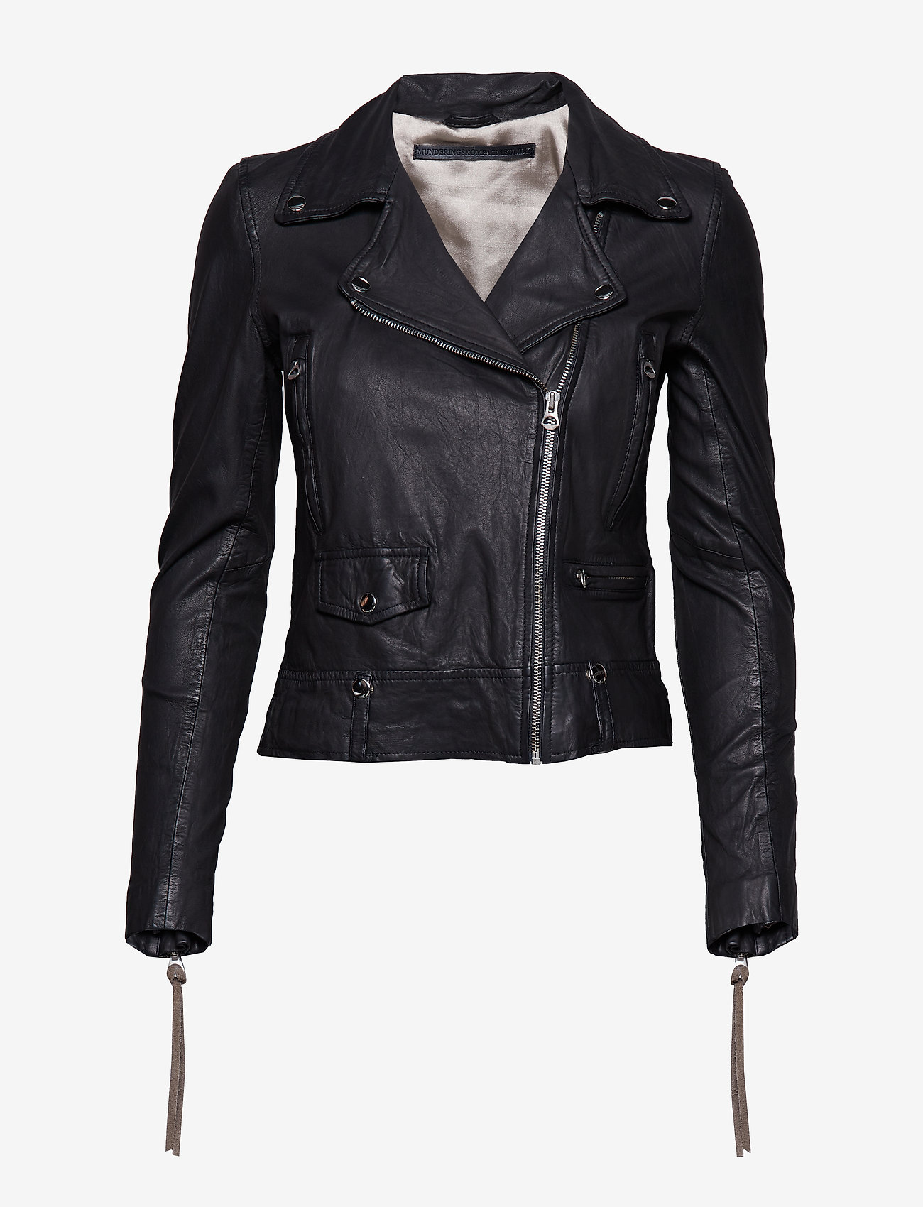 MDK / Munderingskompagniet - Seattle new thin leather jacket (yellow) - black - 0