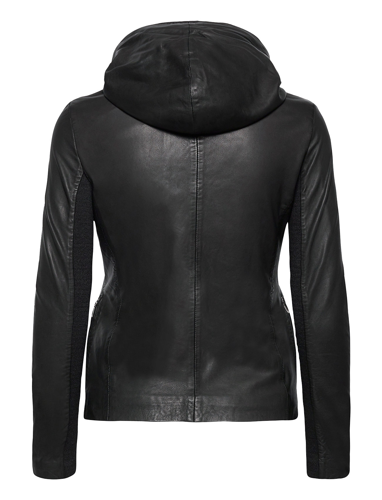 MDK / Munderingskompagniet læderjakker – Stine Hood Leather Jacket Sort MDK / Munderingskompagniet til dame i Sort - Pashion.dk