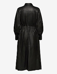 MDK / Munderingskompagniet - Lily thin leather dress - shirt dresses - black - 1
