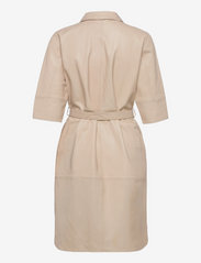 MDK / Munderingskompagniet - Clare thin leather dress - everyday dresses - sand shell - 1