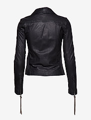 MDK / Munderingskompagniet - Seattle new thin leather jacket (yellow) - black - 2