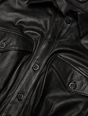 MDK / Munderingskompagniet - Lily thin leather dress - shirt dresses - black - 2