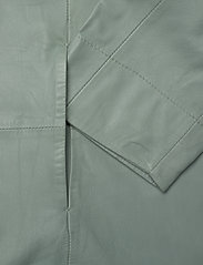 MDK / Munderingskompagniet - Chili thin leather dress - shirt dresses - slate grey - 5