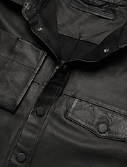 MDK / Munderingskompagniet - Naomi thin leather shirt - long-sleeved shirts - black - 3