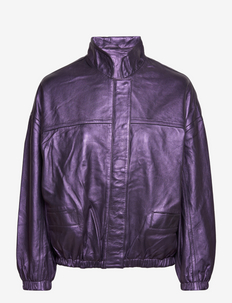 Duluth disco no quilt jacket - leren jassen - purple