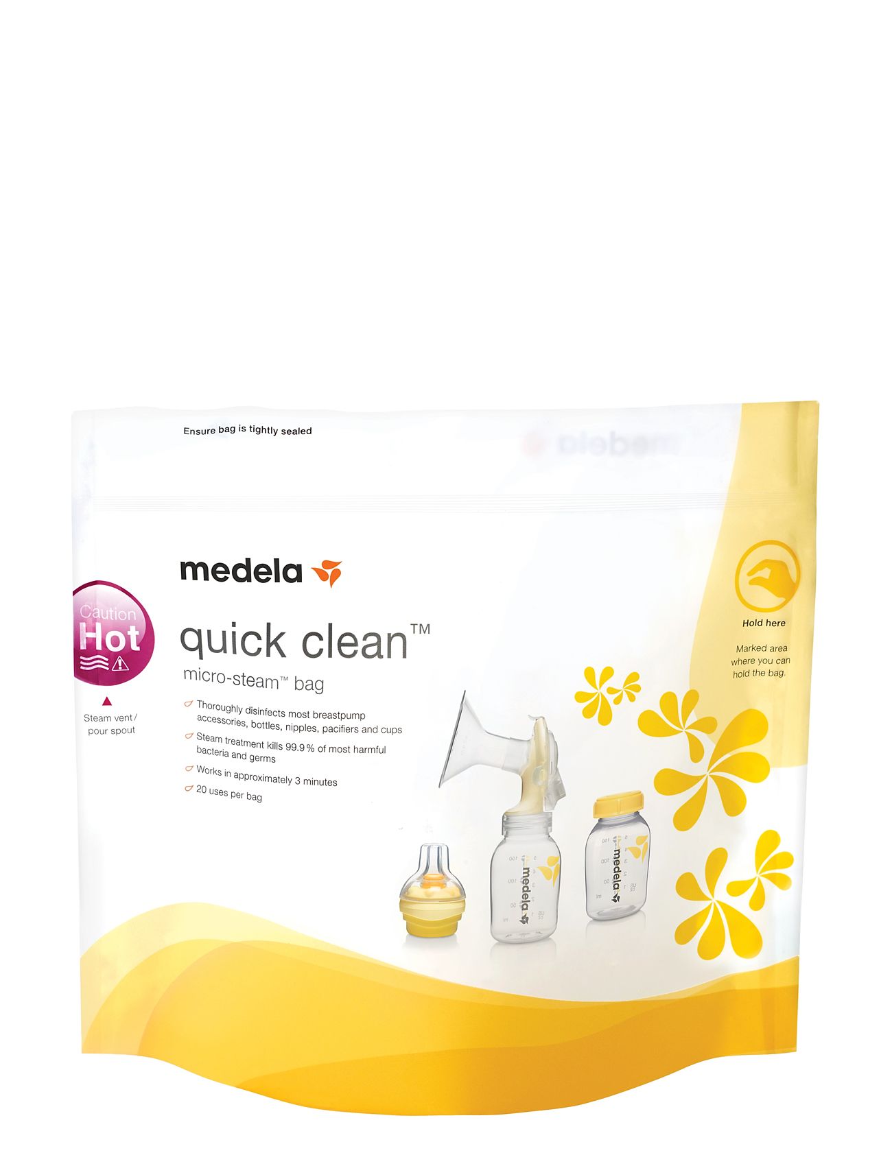 Quick Clean Microwave Bags Baby & Maternity Breastfeeding Products Breast Pumps & Accessories White Medela