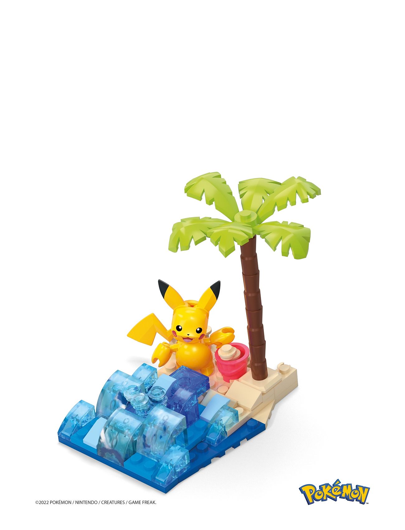 Pokémon Pikachu's Beach Splash Toys Building Sets & Blocks Building Sets Multi/patterned MEGA Pokémon