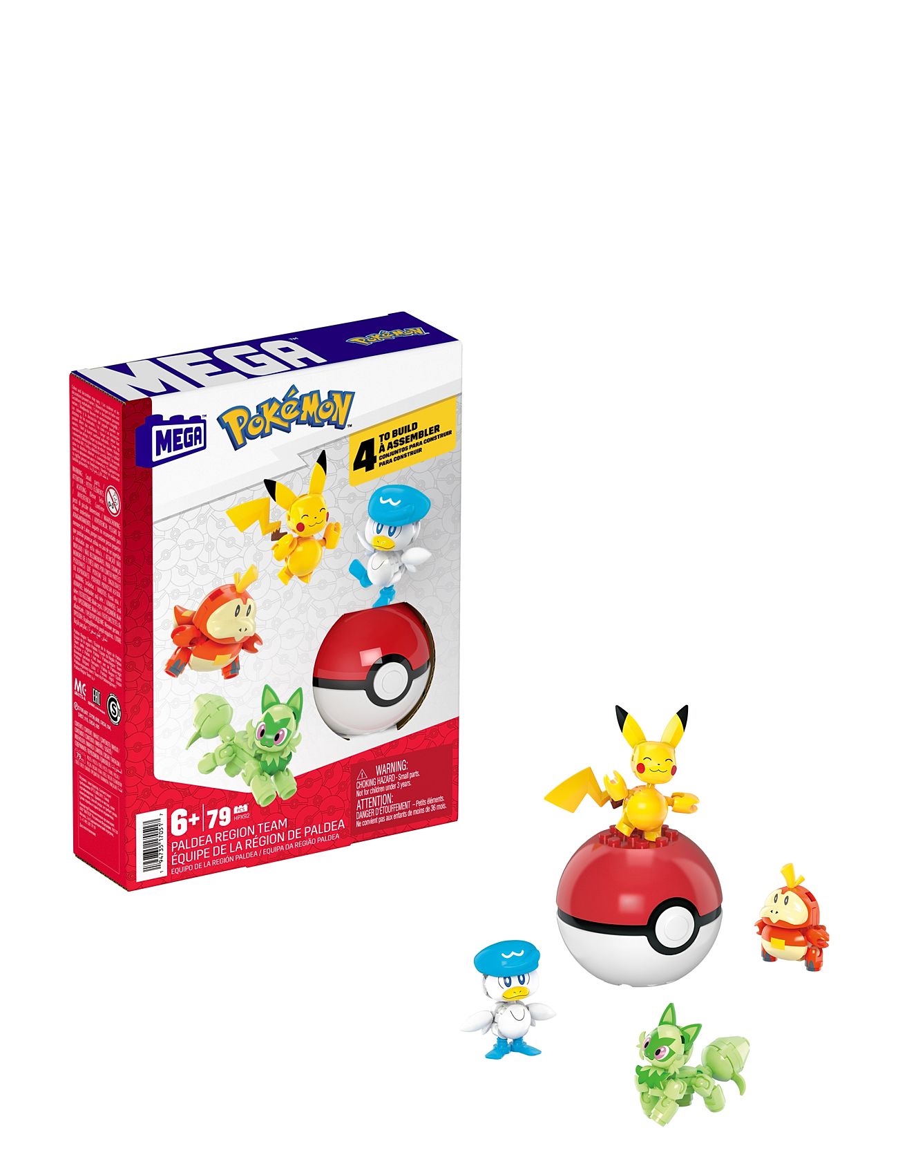 Pokémon Paldea Region Team Toys Playsets & Action Figures Play Sets Multi/patterned MEGA Pokémon