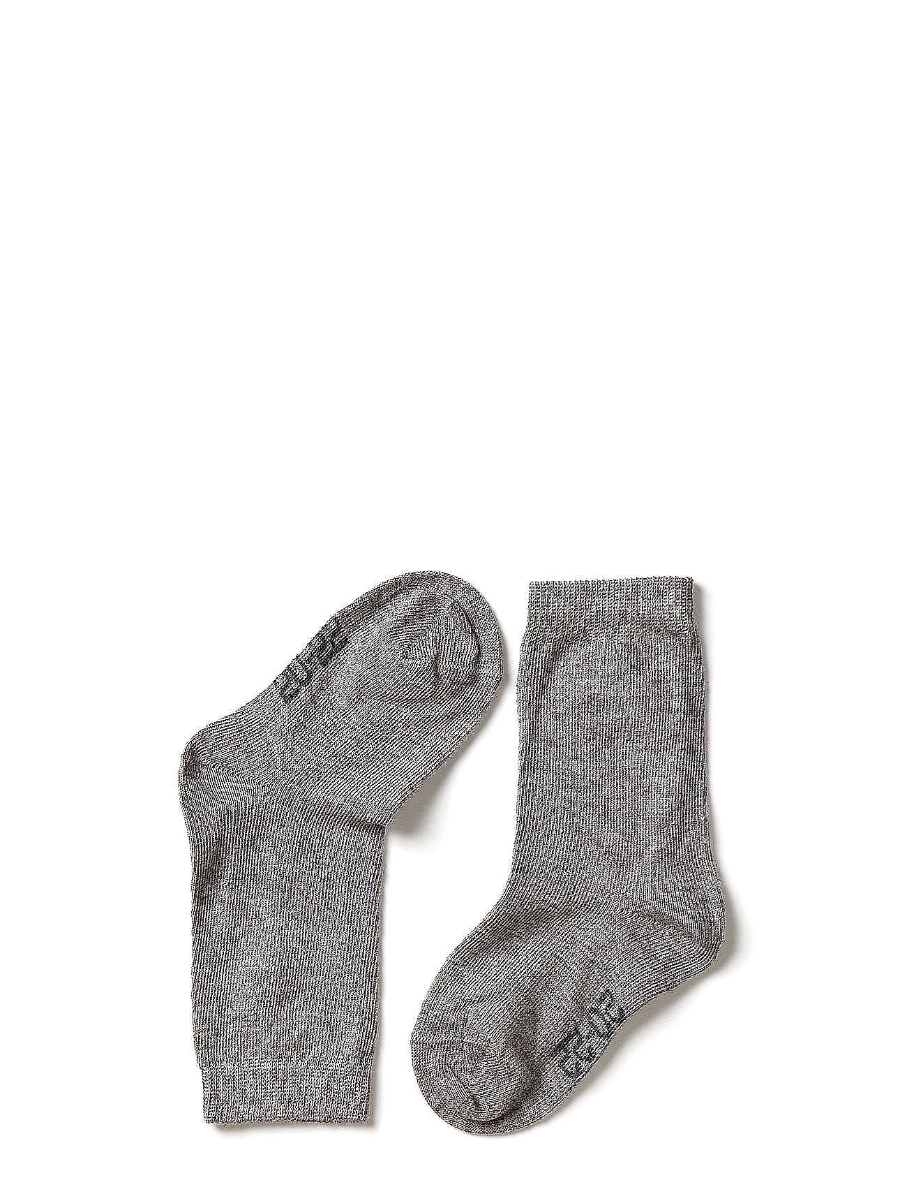 Melton Cotton Socks, 20-22, Grey, Sokker & Strømpebukser > Sokker, Børn