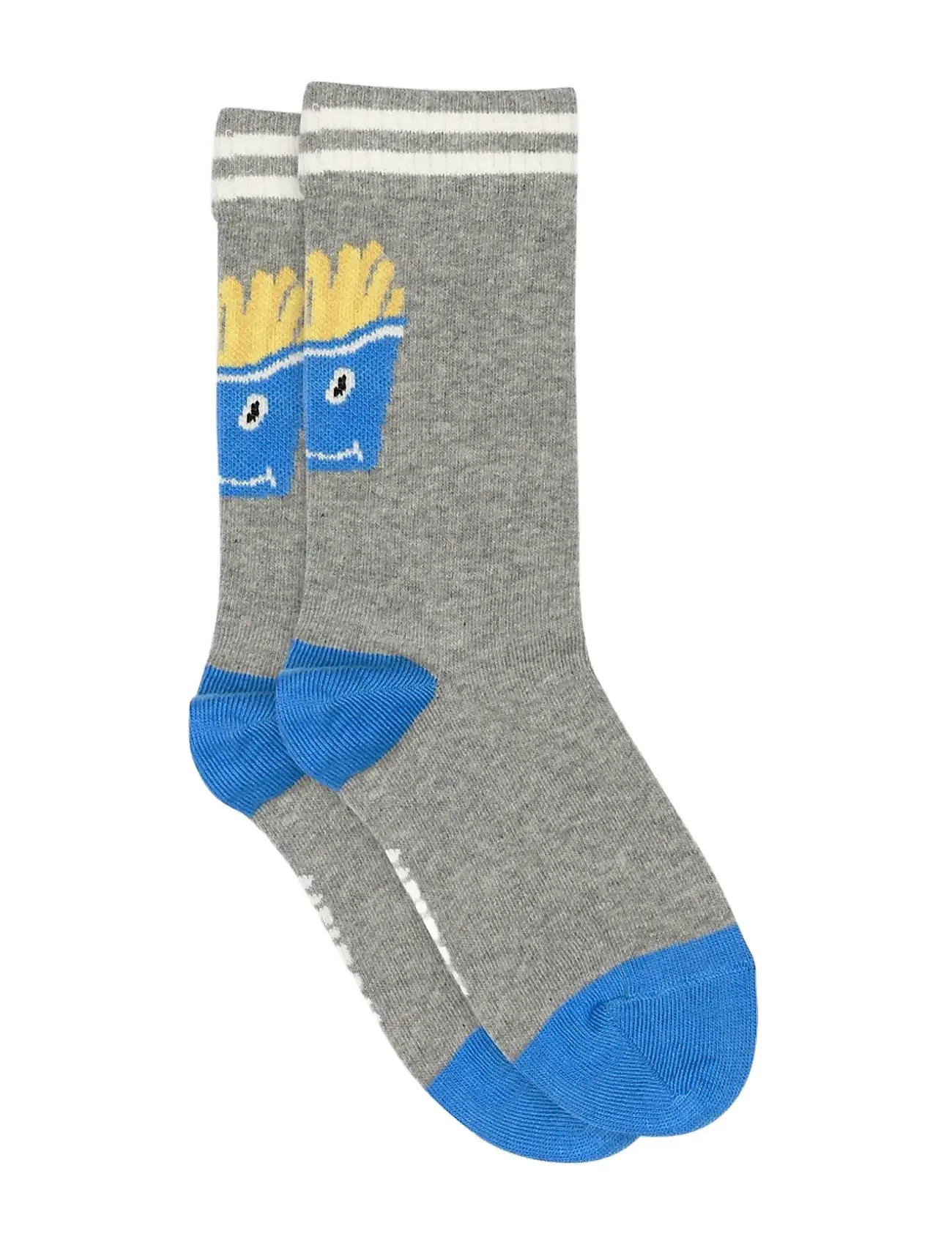 Melton French Fries Socks, 27/30, Grey, Sokker & Strømpebukser > Sokker, Børn