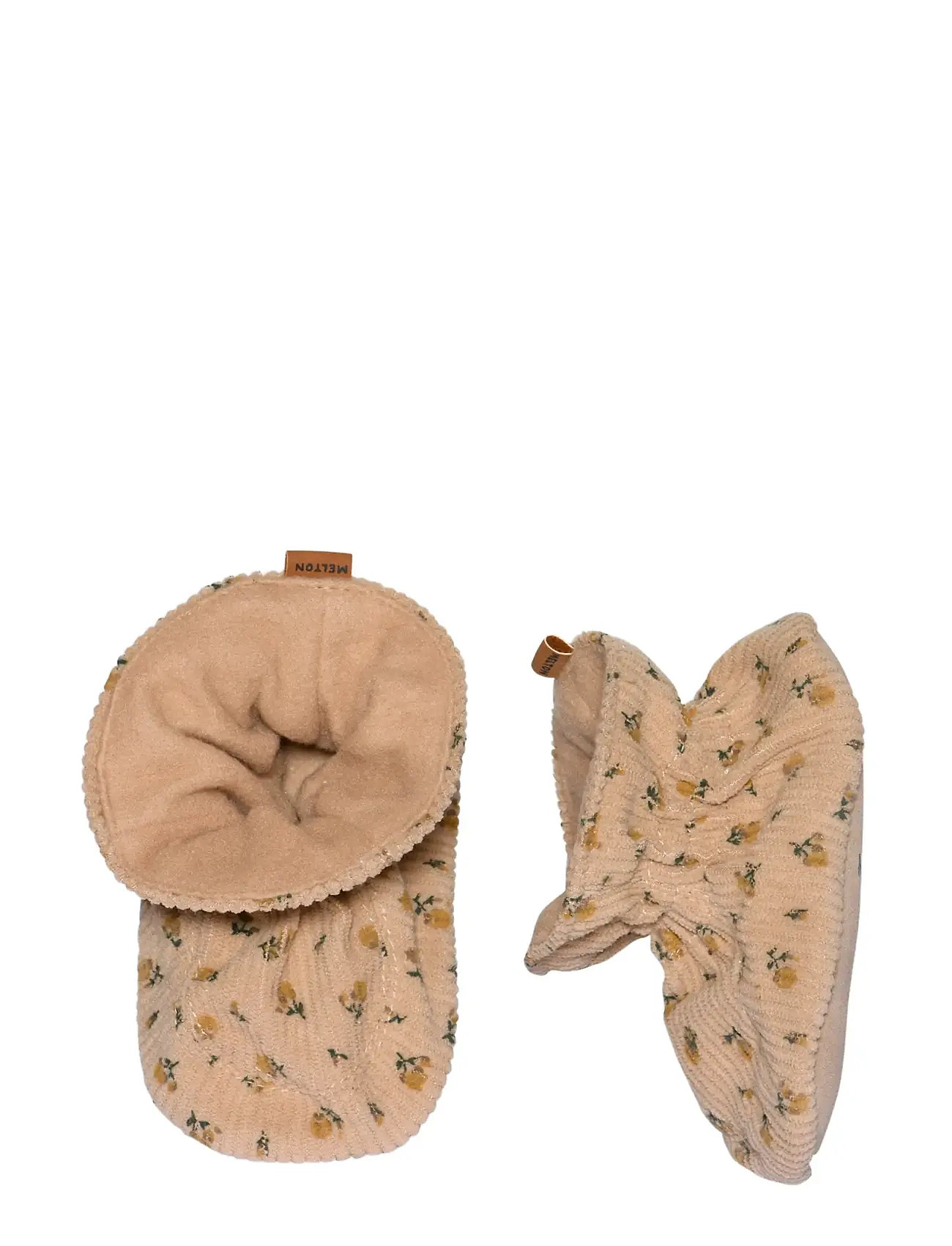 Melton Floral Textile Slippers, 22/23, Beige, Sko > Tøfler Og Indendørssko, Børn