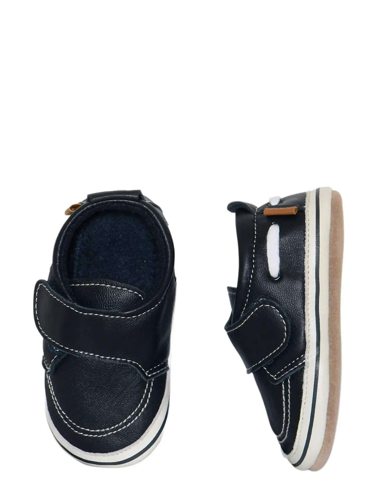Melton Sailor Leather Slippers, 20/21, Navy, Sko > Tøfler Og Indendørssko, Børn