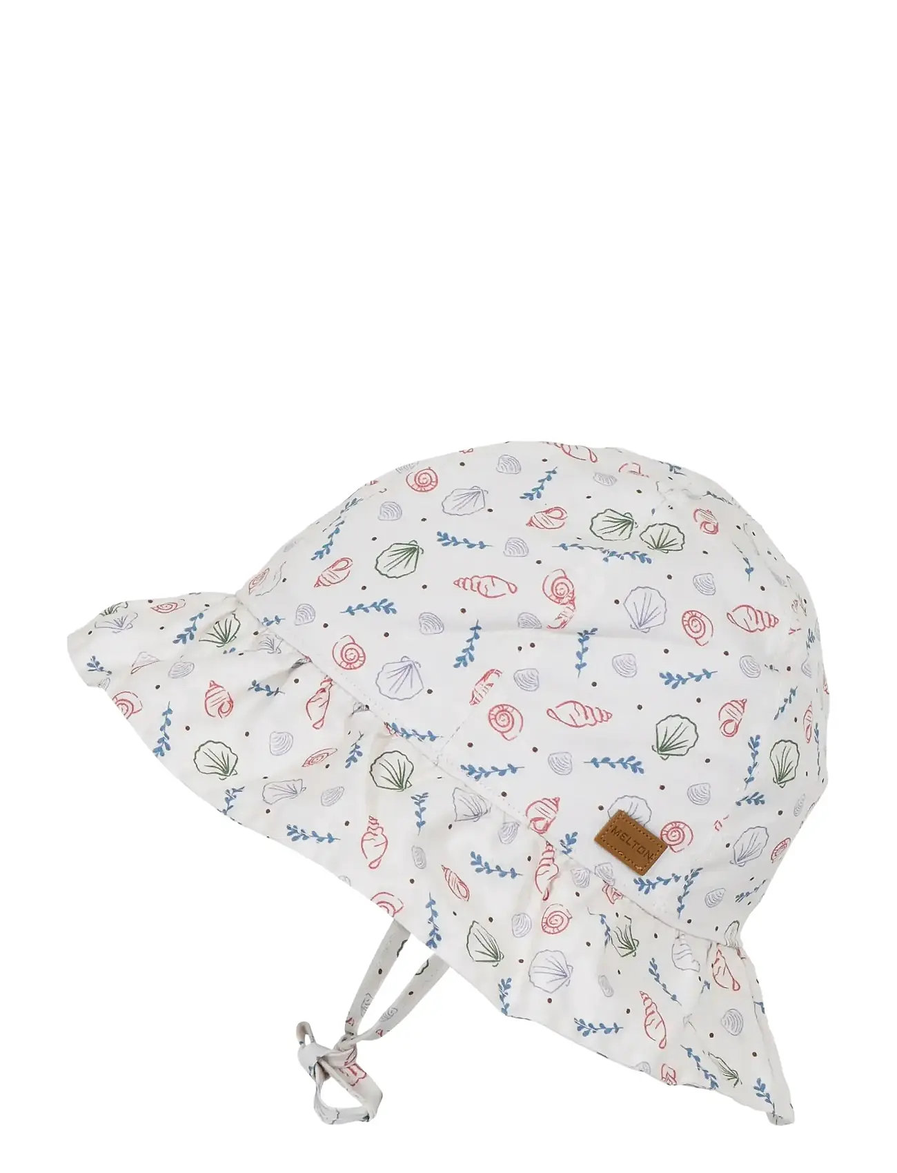 Melton Shells Bell Hat, 45, White, Hatte > Hatte Med Spand, Børn