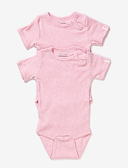 Numbers 2-pack SS Rib Body - BABY ROSE