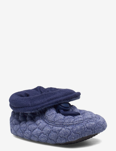 Jaquard slippers - baby-schuhe - dark denim