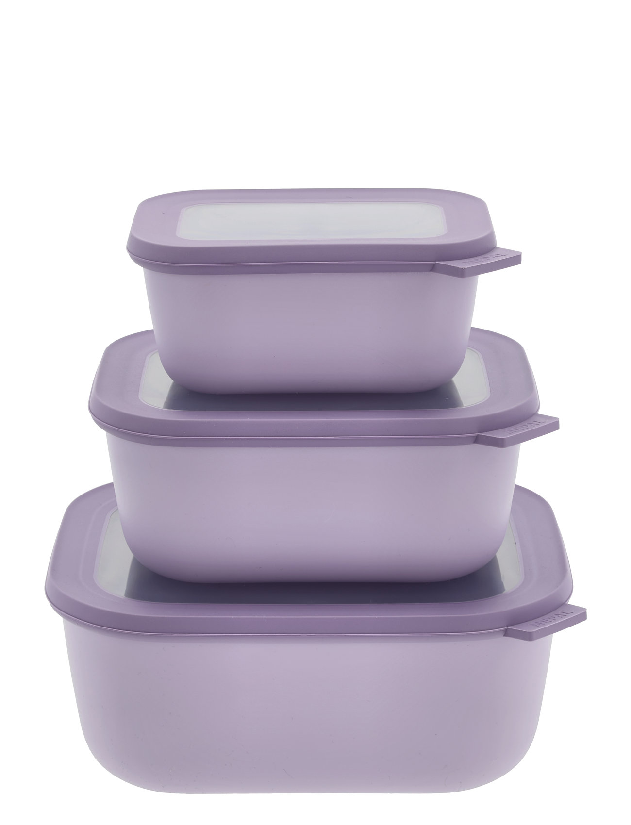 Rekt. Skålesæt M.låg Cirqula Høj 3 Stk. Home Kitchen Kitchen Storage Boxes & Containers Purple Mepal