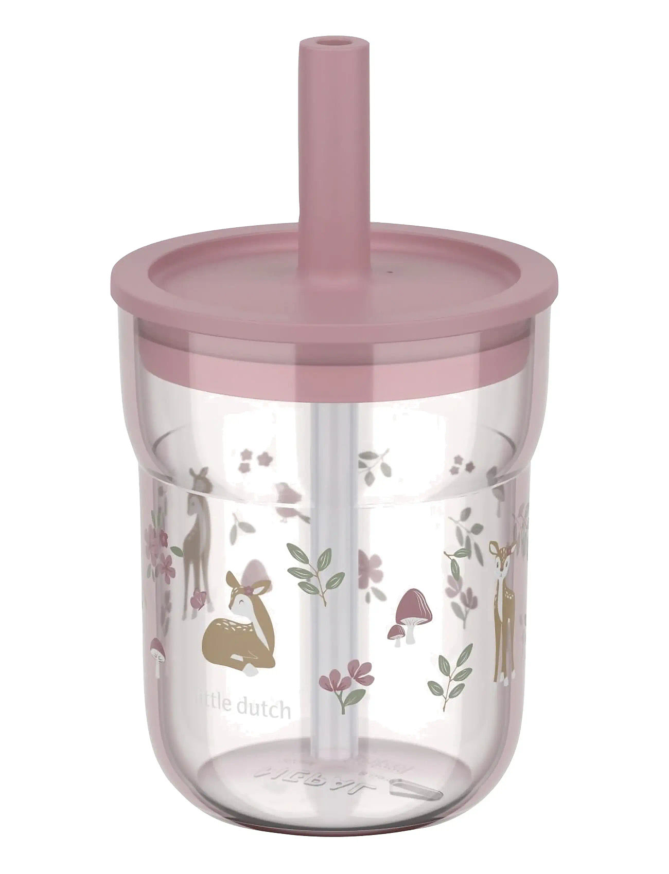 Mepal Børneglas Med Sugerør Mio Fairy Garden, 250 ml, Pink, Måltid > Kopper & Krus, Børn