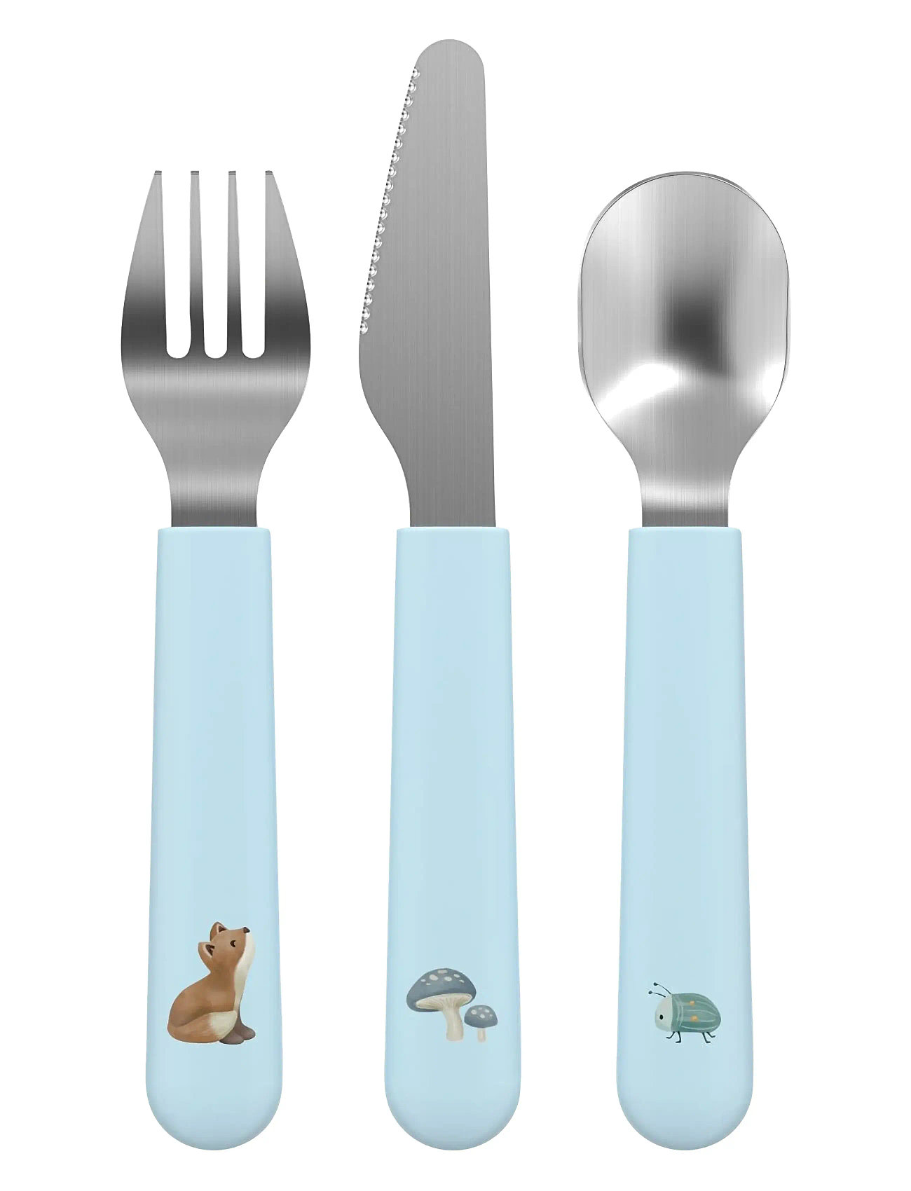 Mepal Børnebestik Mio Forest Friends, 16.5X2X0.5 cm, Blue, Måltid > Bestik, Børn