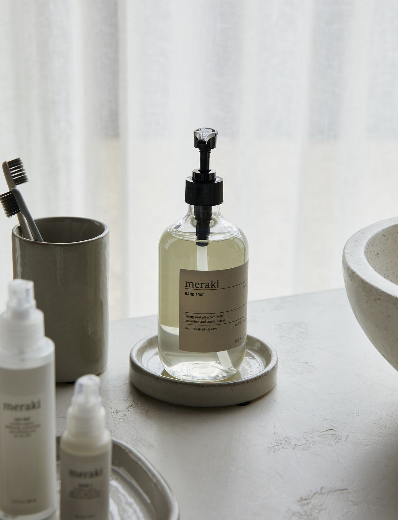 meraki Soap Dish, Mkdatura, Shellish Grey, One Size, Grey, Badeværelsesinteriør > Sæbepumper Og Sæbekopper, Unisex
