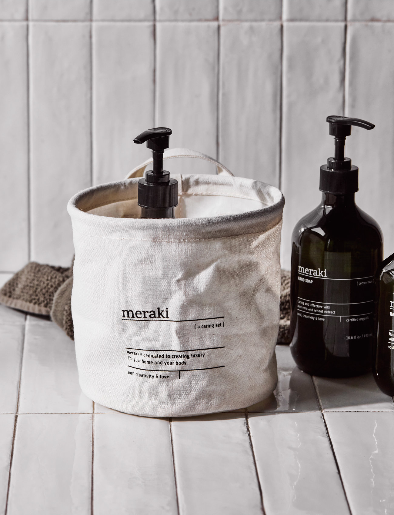 meraki Storage Basket, Mkcaring, 15X15 cm, One Size, White, Opbevaring > Opbevaringskurve, Unisex