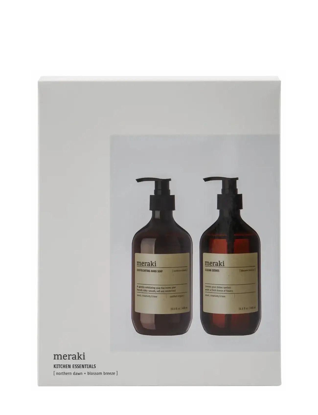 meraki Gift Box, Northern Dawn Exfoil. Hand Soap + Blossom Breeze Dish Wash, 490 490 Ml Ml 1