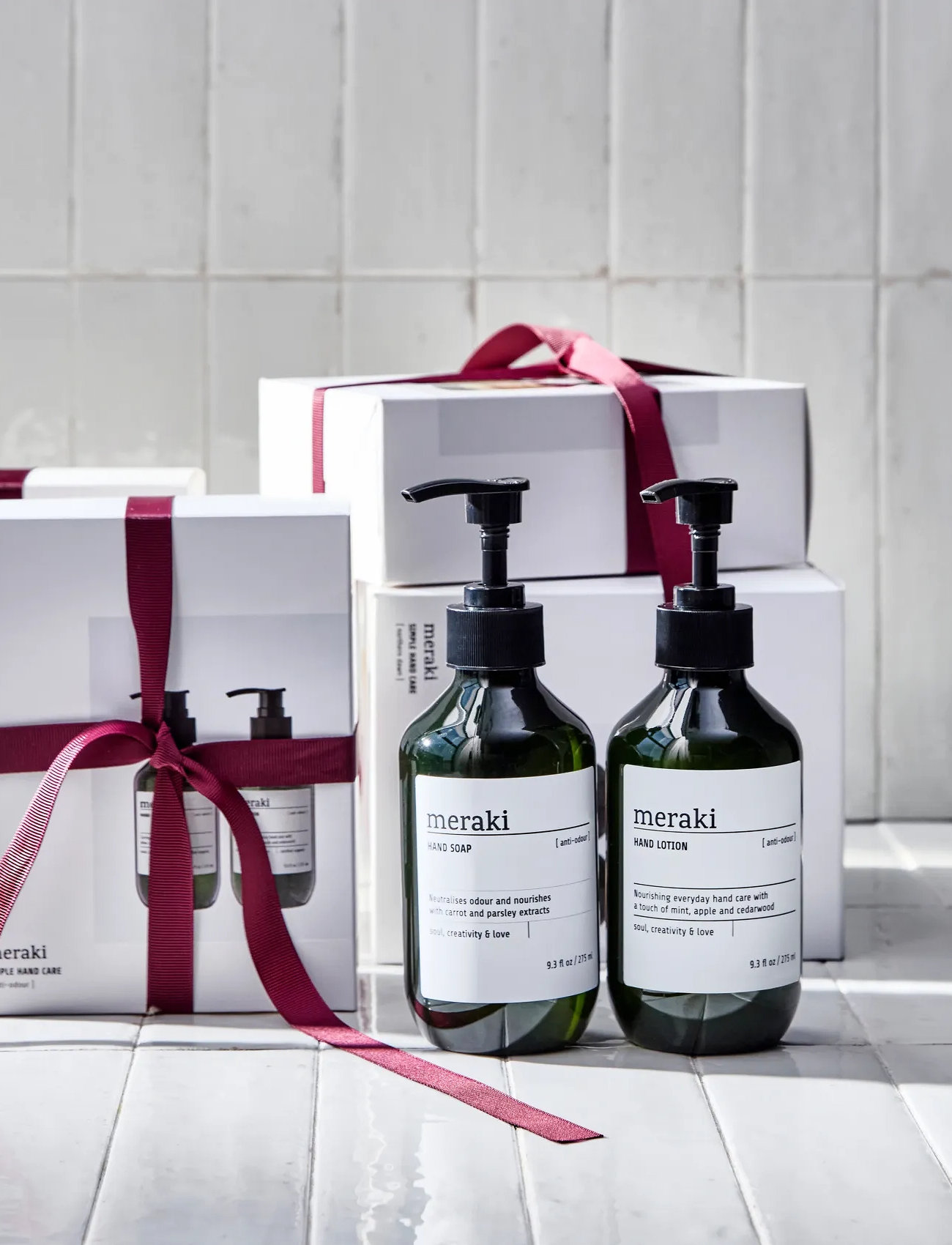 meraki Gift Box, Anti-Odour Hand Soap + Hand Lotion, 275|275 ml|ml, 550 ml, White, Alle Sæt > Hudplejesæt, Dame