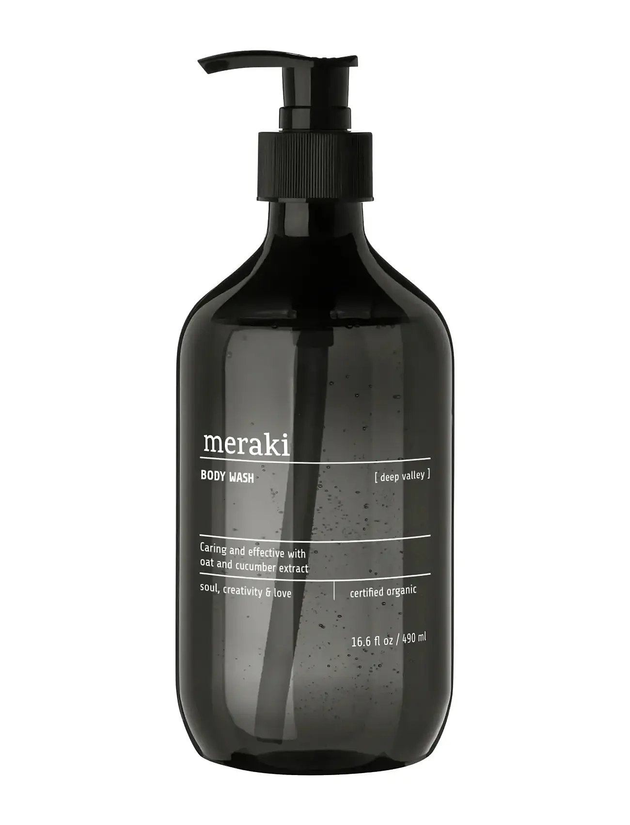meraki Body Wash, Deep Valley, 490 ml, One Size, Grey, Krop > Bad Og Brusebad, Dame