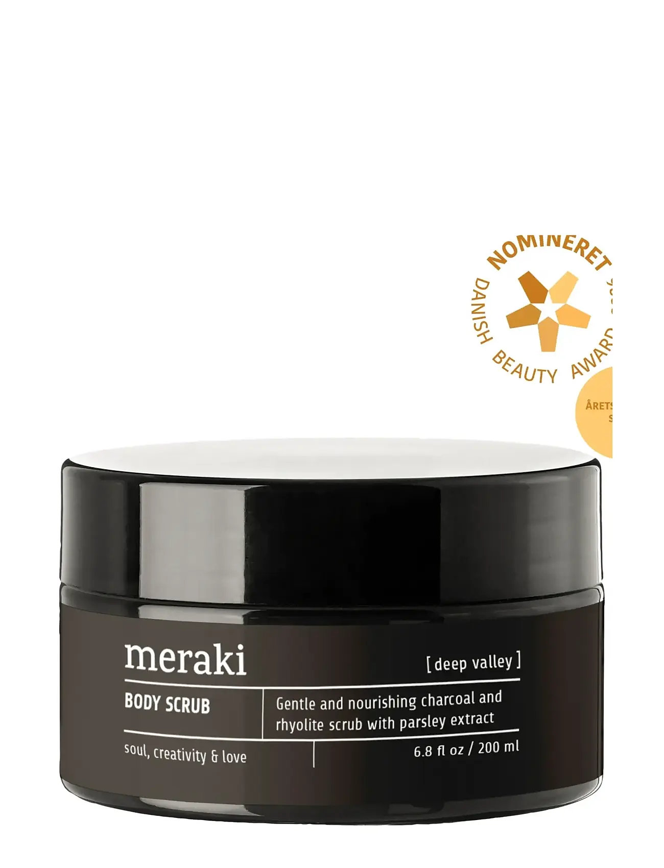 meraki Charcoal Bodyscrub, Deep Valley, 200 ml, One Size, Grey, Krop > Scrub Og Eksfolierende Midler, Dame