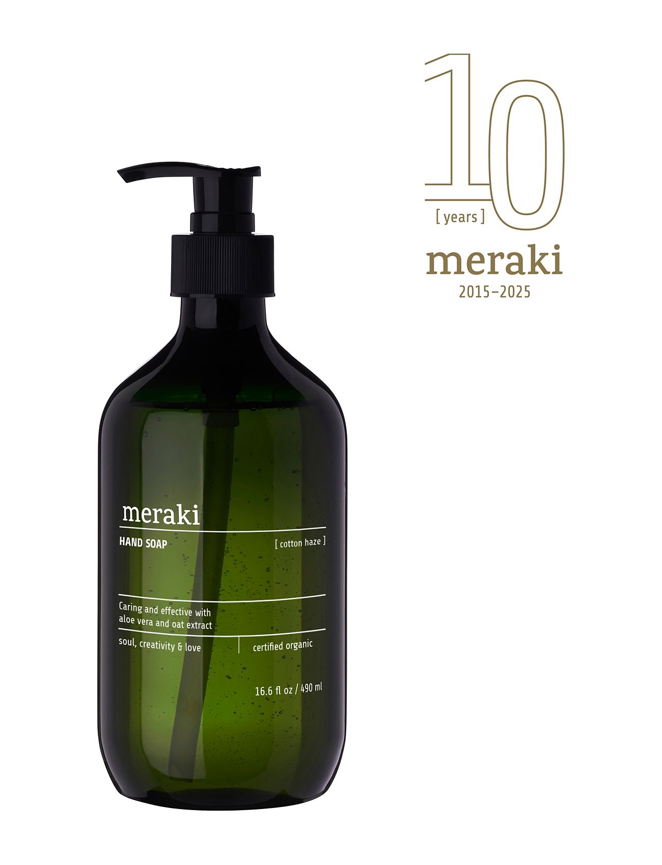 Meraki Hand Soap, Cotton Haze Grön