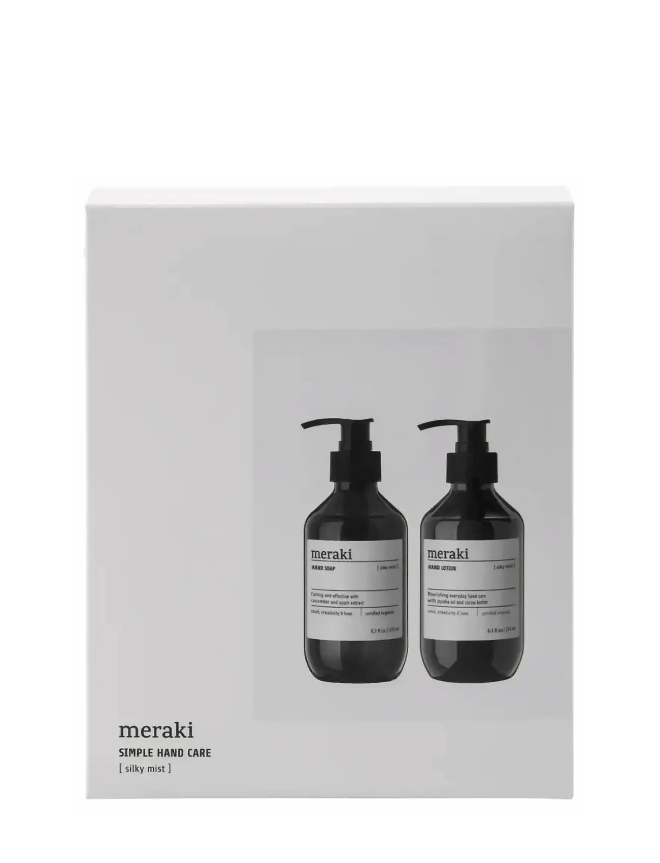 meraki Gift Box, Silky Mist Hand Soap + Hand Lotion, 275|275 ml|ml, One Size, Grey, Alle Sæt > Hudplejesæt, Dame