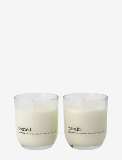 Scented candle, Wild meadow - doftljus - white