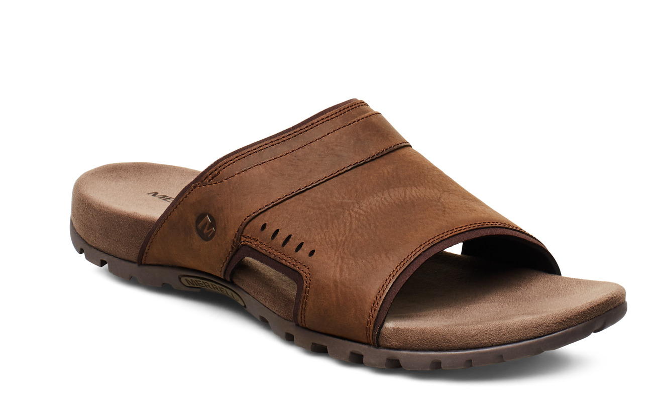 merrell men's sandspur slide leather slipper