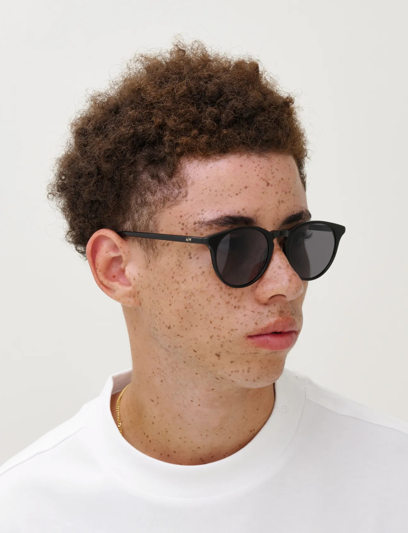 MessyWeekend New Depp, One Size, Black, Solbriller > Solbriller Med Rundt Stel, Dame