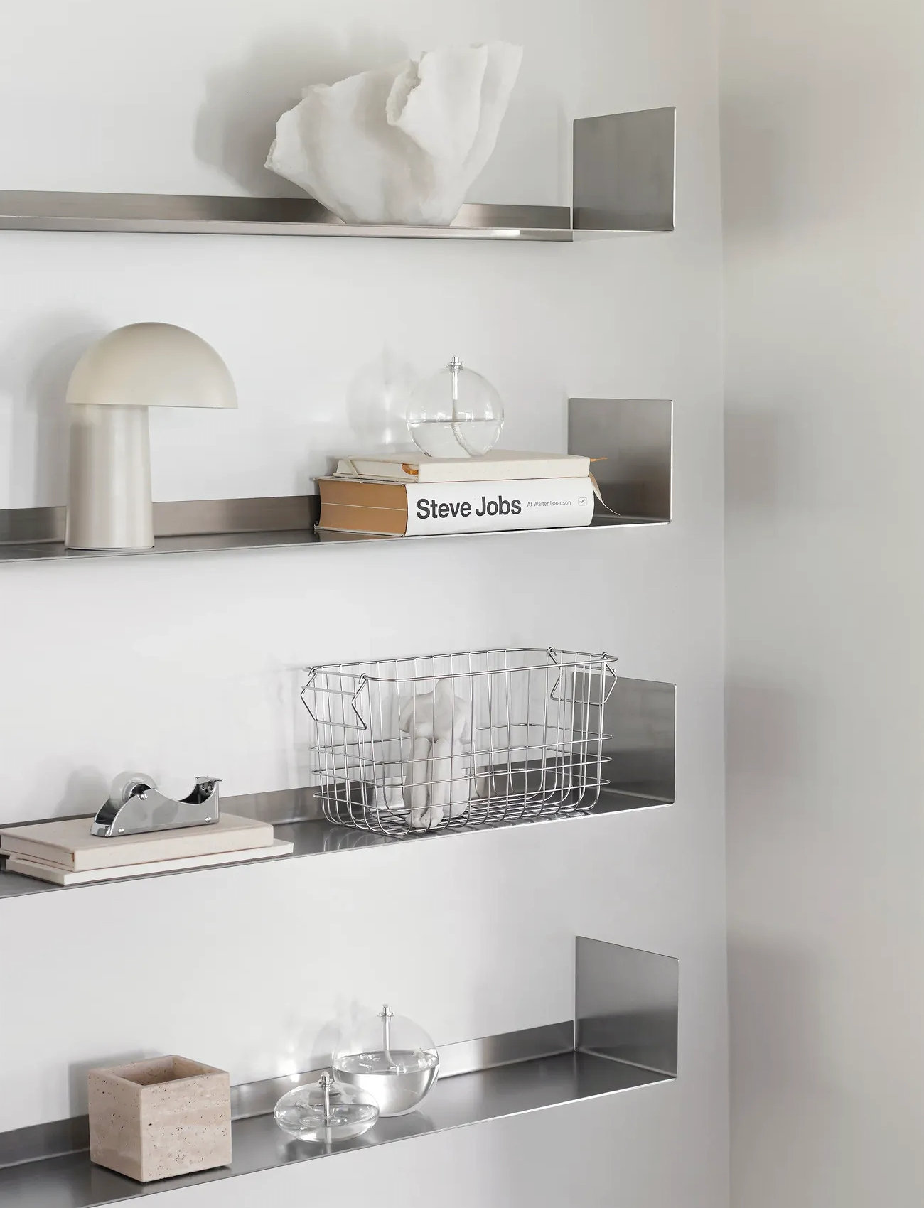 Mette Ditmer Float Shelf, One Size, Silver, Møbler > Hylder, Unisex