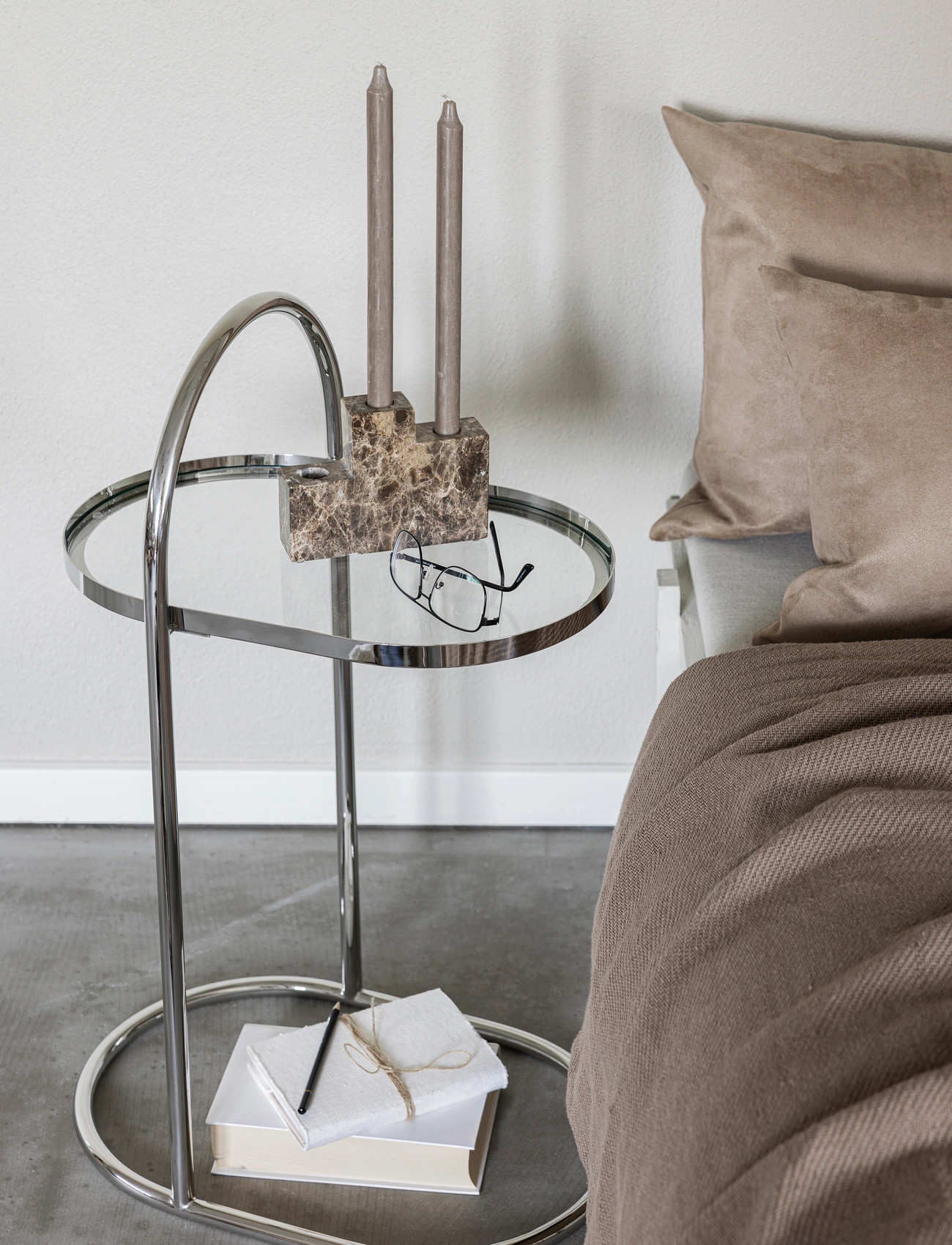 Mette Ditmer Moves Side Table, One Size, Silver, Borde > Sideborde Og Små Borde, Unisex
