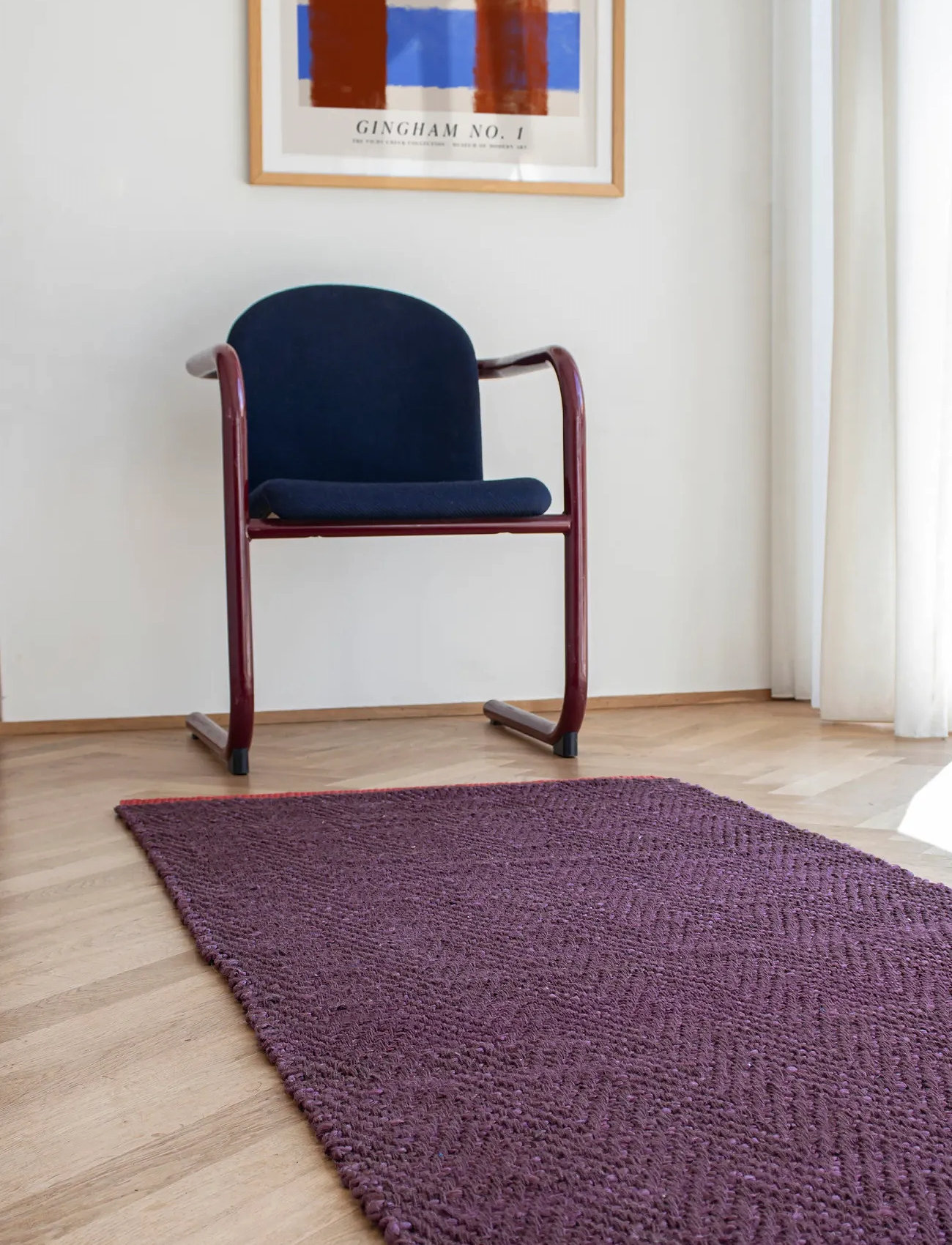 Mette Ditmer Notes Runner, Small, 70X 150 cm, Burgundy, Tæpper > Løbere Til Gangen, Unisex