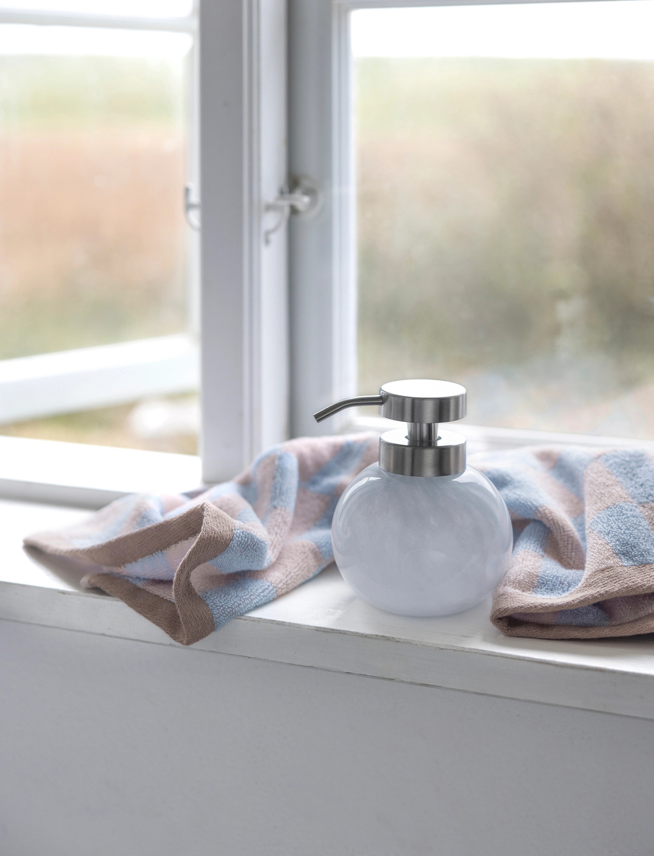 Mette Ditmer Opal Dispenser, One Size, Blue, Badeværelsesinteriør > Sæbepumper Og Sæbekopper, Unisex