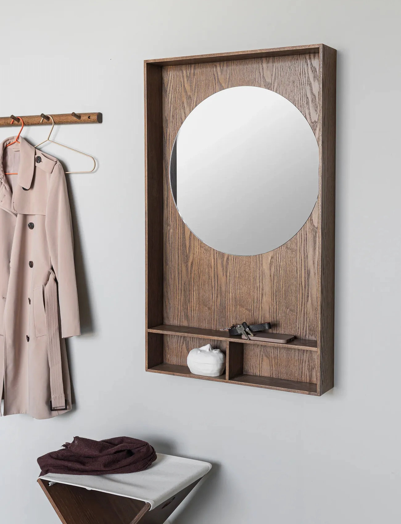 Mette Ditmer Show-Me Mirror Shelf, 60X100 cm, Brown, Møbler > Hylder, Unisex