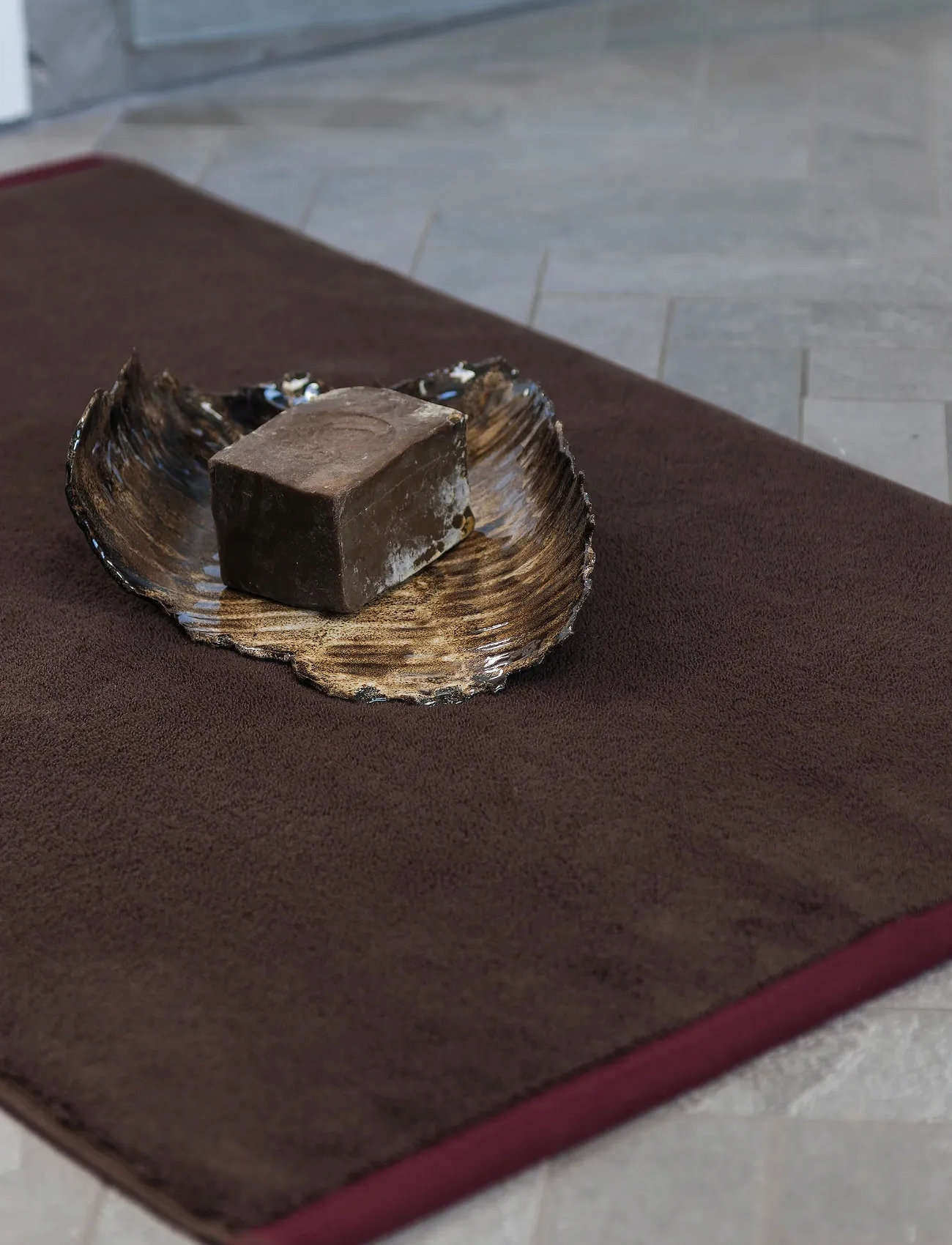 Mette Ditmer Soft Bath Mat, 50X 80 cm, Brown, Tæpper > Badetæpper, Unisex