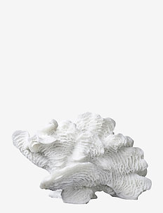 CORAL, large fan - porcelain figurines & sculptures - white