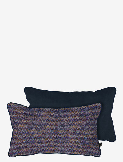 ATELIER Cushion, incl.filling - kissen - chevron/dark blue