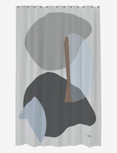 GALLERY shower curtain - dušas aizkari - light grey