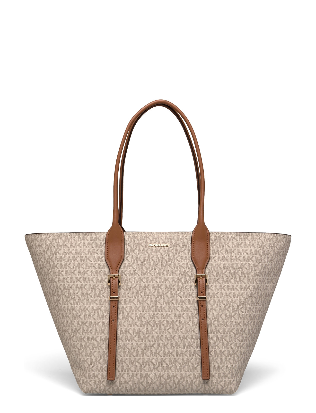 Michael Kors Lg Buckle Tote Beige