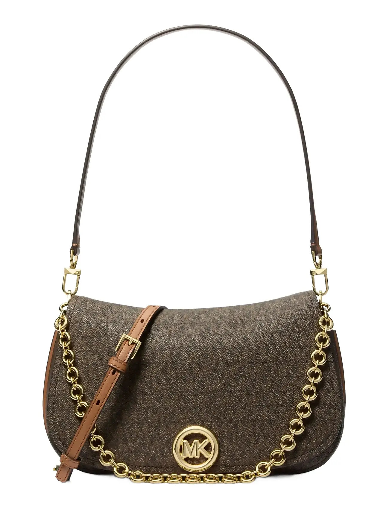MICHAEL KORS Md Chain Conv Shldr Braun - One Size - Damen