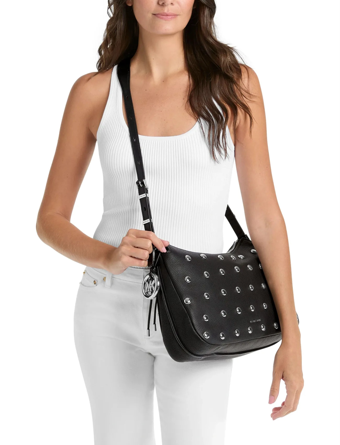 Michael Kors Md Tz Conv Shldr, One Size, Black, Tasker > Crossbody-Tasker, Dame