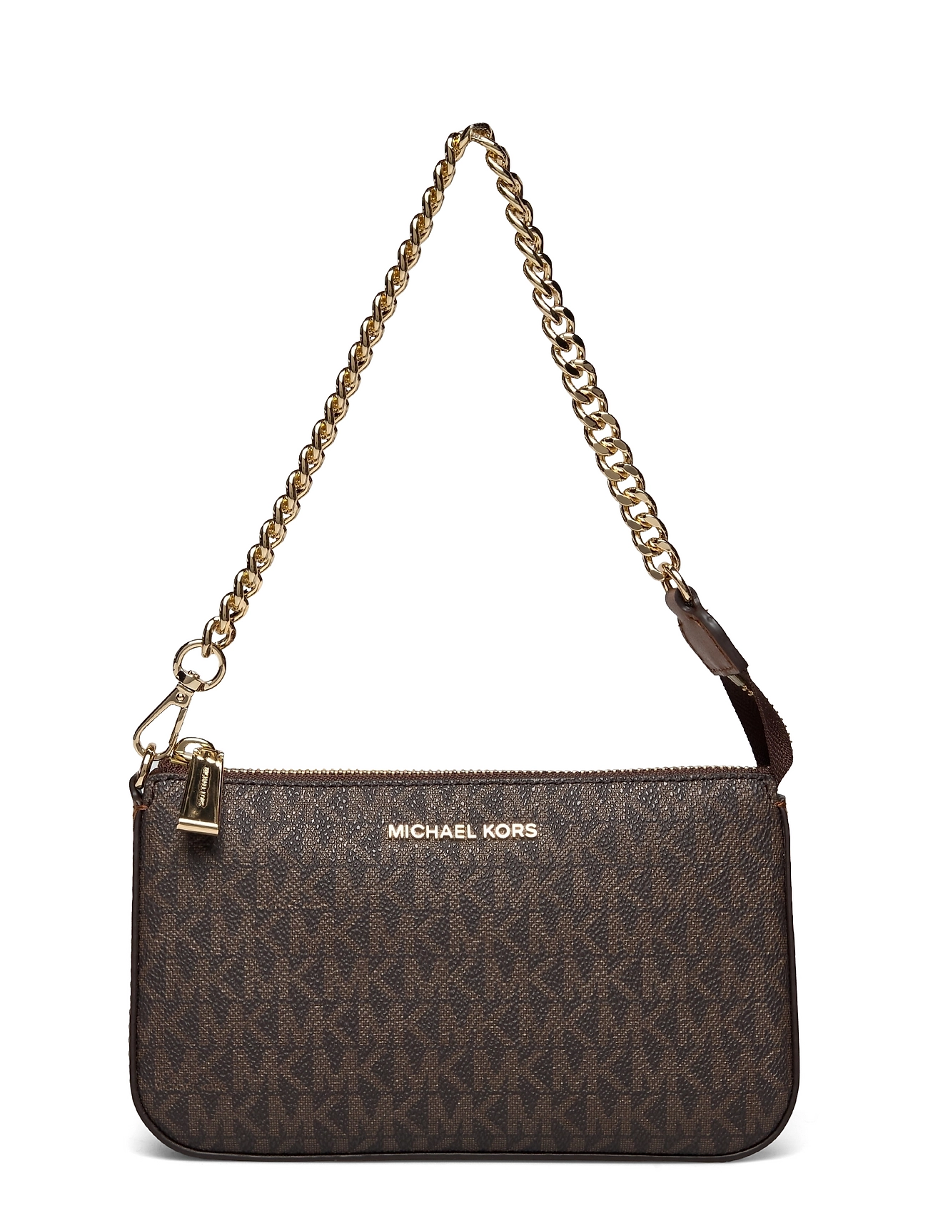 Michael Kors Md Chain Pouchette Brun