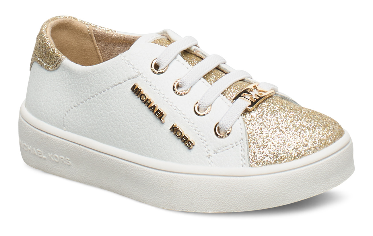 michael kors white and gold shoes