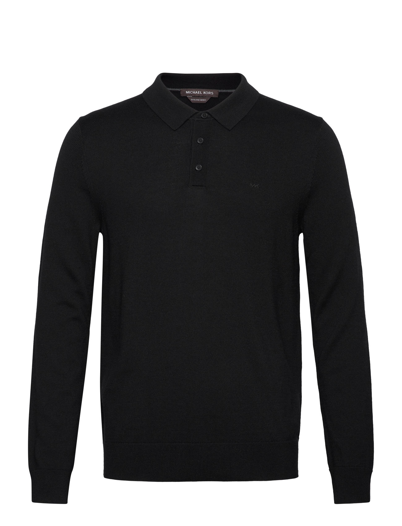 Michael Kors Core Merino Ls Polo Svart