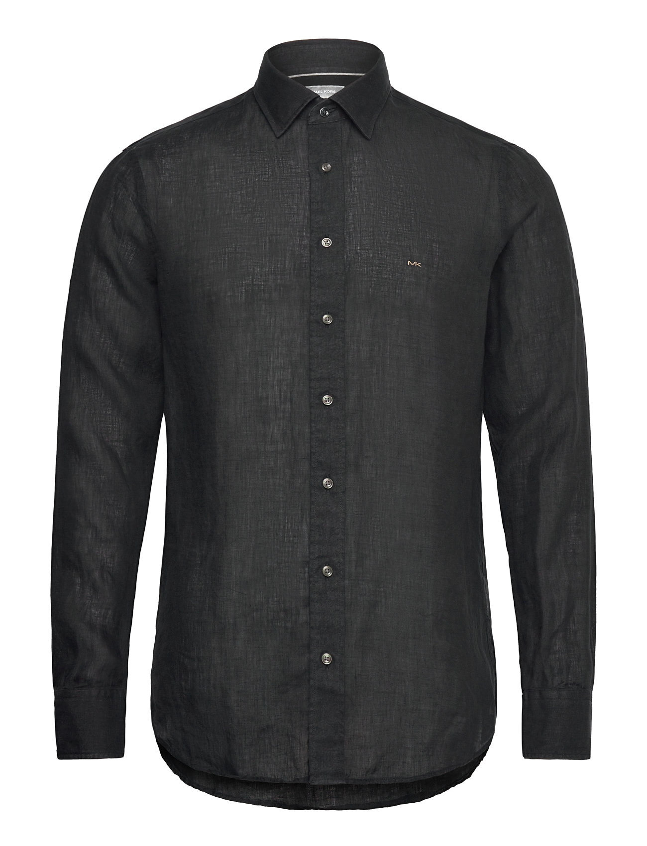 Michael Kors Linen Slim Fit Shirt Svart